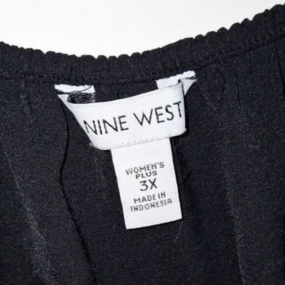 A Nine West Women's Plus Peasant Top Whimsigoth Milkmaid Fairy Grunge Y2K 3X - Picture 4 of 9